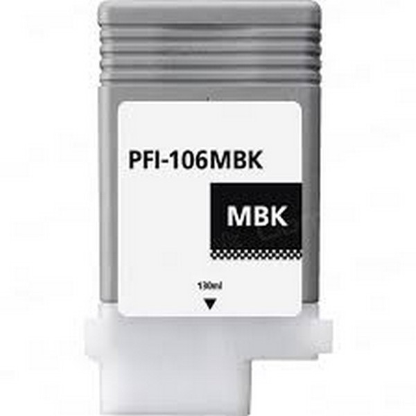 Show details for Compatible 6620B001AA (PFI-106MBk) Matte Black Inkjet Cartridge (130 ml) Picture of Compatible 6620B001AA (PFI-106MBk) Matte Black Inkjet Cartridge (130 ml)