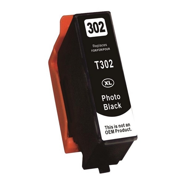 Show details for Compatible T302XL120-S (Epson T302XL) High Yield Photo Black Ink Cartridge Picture of Compatible T302XL120-S (Epson T302XL) High Yield Photo Black Ink Cartridge