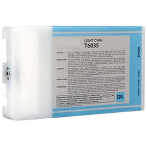 Show details for Compatible T603500 Light Cyan UltraChrome K3 Ink Cartridge (220 ml) Picture of Compatible T603500 Light Cyan UltraChrome K3 Ink Cartridge (220 ml)