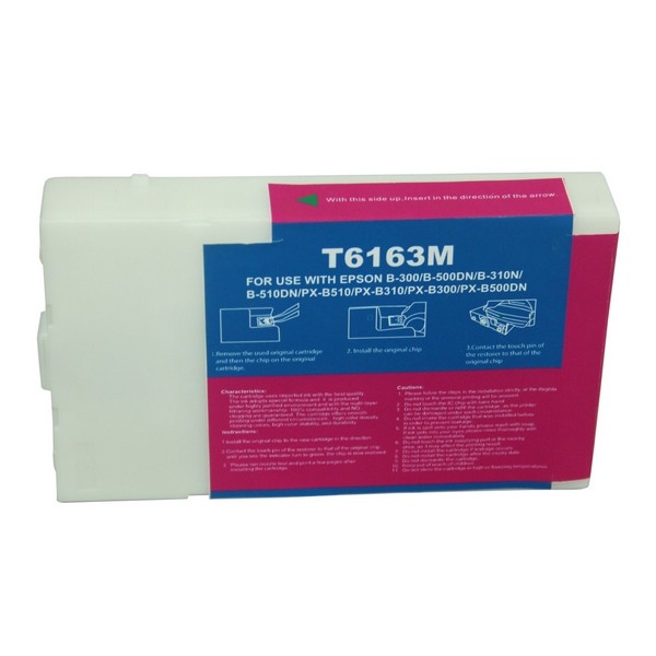 Show details for Compatible T616300 (Epson 616) Magenta Inkjet Cartridge (3500 Yield) Picture of Compatible T616300 (Epson 616) Magenta Inkjet Cartridge (3500 Yield)