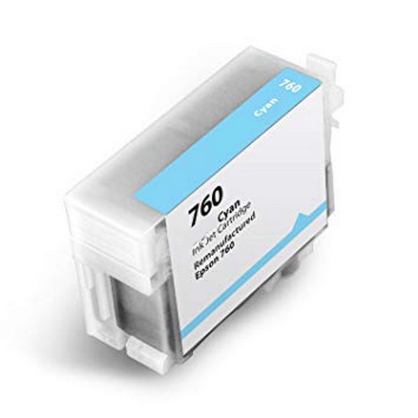 Show details for Compatible T760220 (Epson 760) Cyan Ink Cartridge (32 ml) Picture of Compatible T760220 (Epson 760) Cyan Ink Cartridge (32 ml)