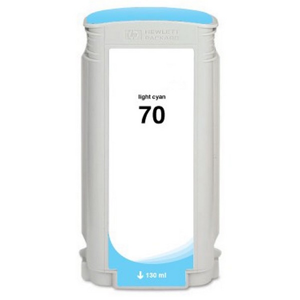 Show details for Compatible C9390A (HP 70) Light Cyan Pigment Inkjet Cartridge (130 ml) Picture of Compatible C9390A (HP 70) Light Cyan Pigment Inkjet Cartridge (130 ml)