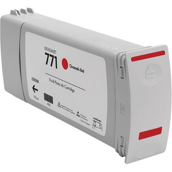 Show details for Compatible CE038A (HP 771) Chromatic Red Ink Cartridge (775 ml) Picture of Compatible CE038A (HP 771) Chromatic Red Ink Cartridge (775 ml)