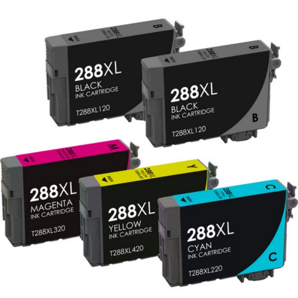 Show details for Value Bundle T288XL120, T288XL220, T288XL320, T288XL420 (Epson T288XL) High Yield Black, Cyan, Magenta, Yellow Ink Cartridges (4 pack) Picture of Value Bundle T288XL120, T288XL220, T288XL320, T288XL420 (Epson T288XL) High Yield Black, Cyan, Magenta, Yellow Ink Cartridges (4 pack)